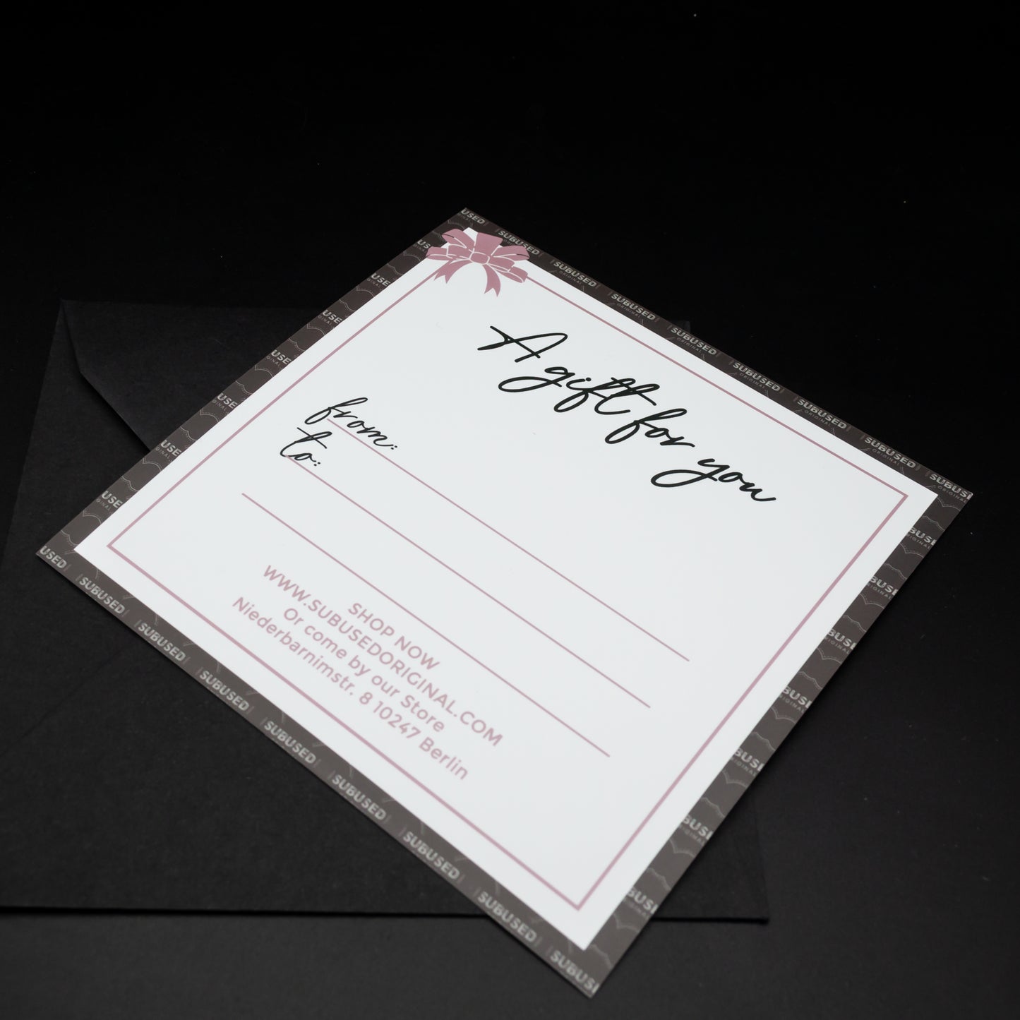 Subused Original Gift Card (printed)